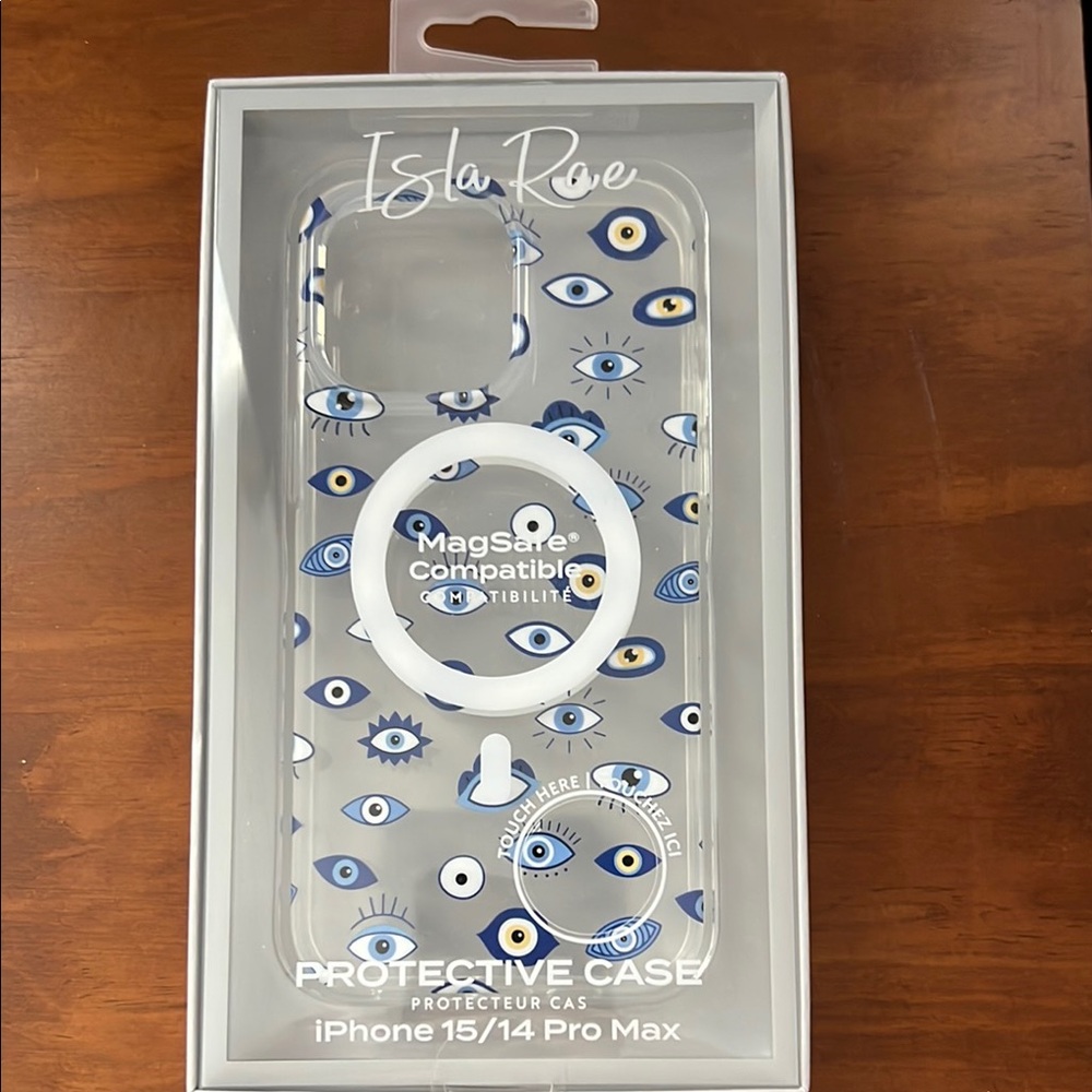 iPhone 15/14 Pro Max Protective Case - Blue Eye Design